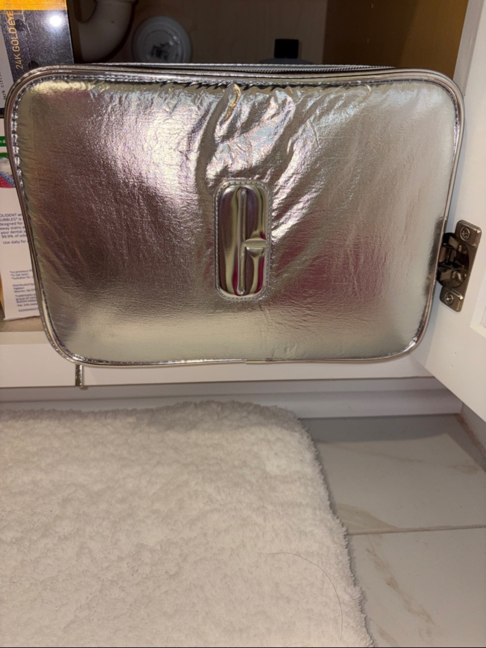 Clinique Iridescent Silver Logo Cosmetic Case

NEVER BEEN USED